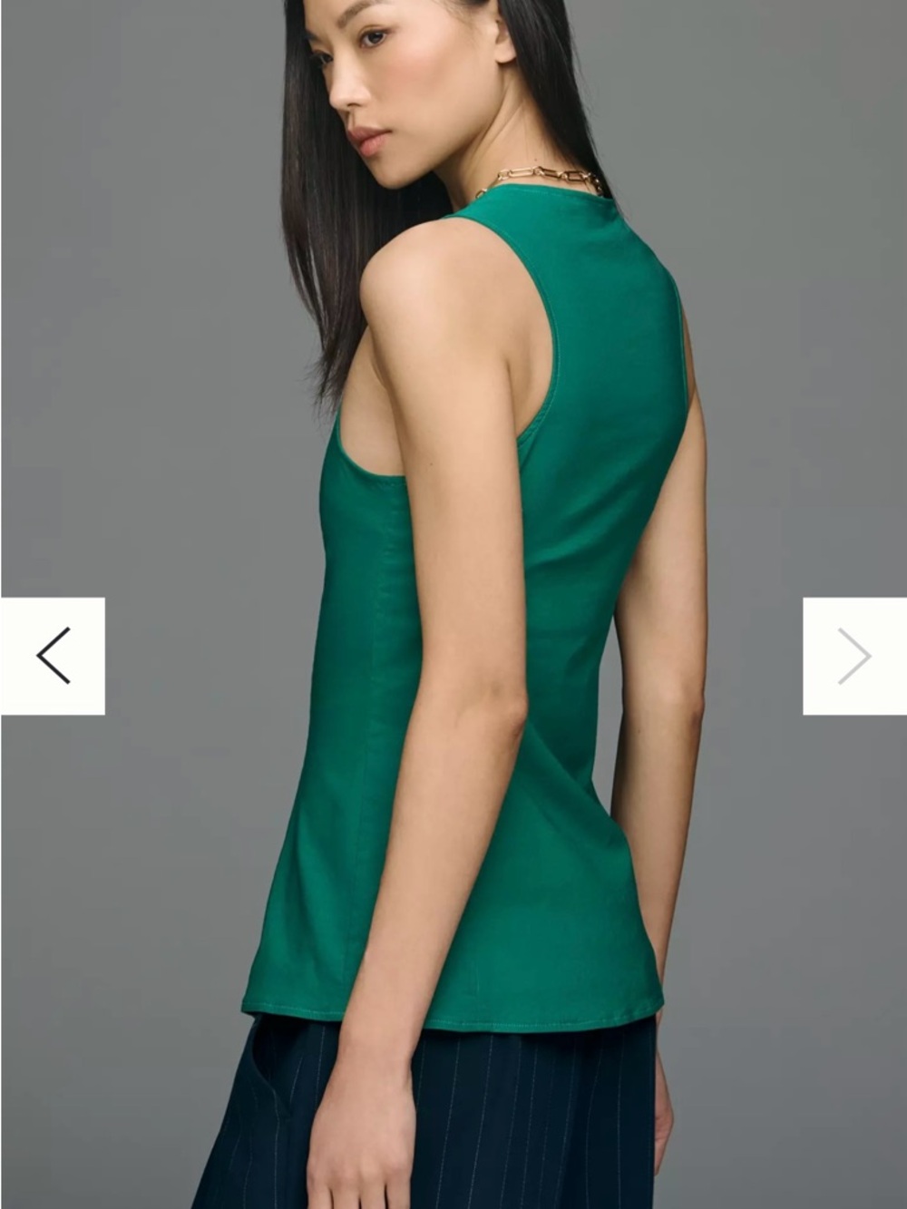 Maeve Cotton Blend Vest - Picture 2 of 4